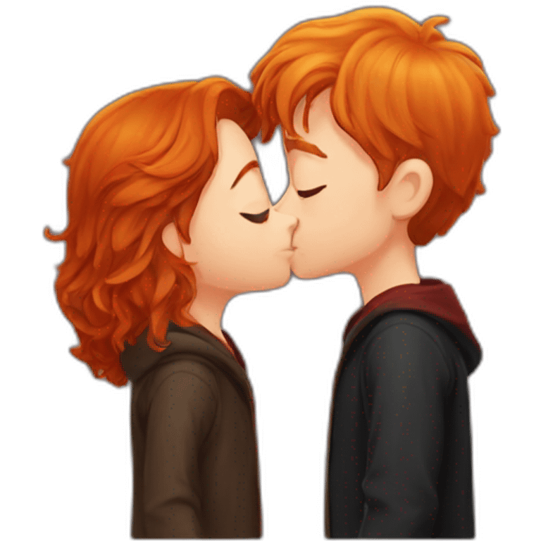 Harry potter kissing Ronald Weasley emoji