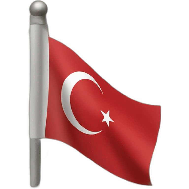 Turkish flag on map emoji