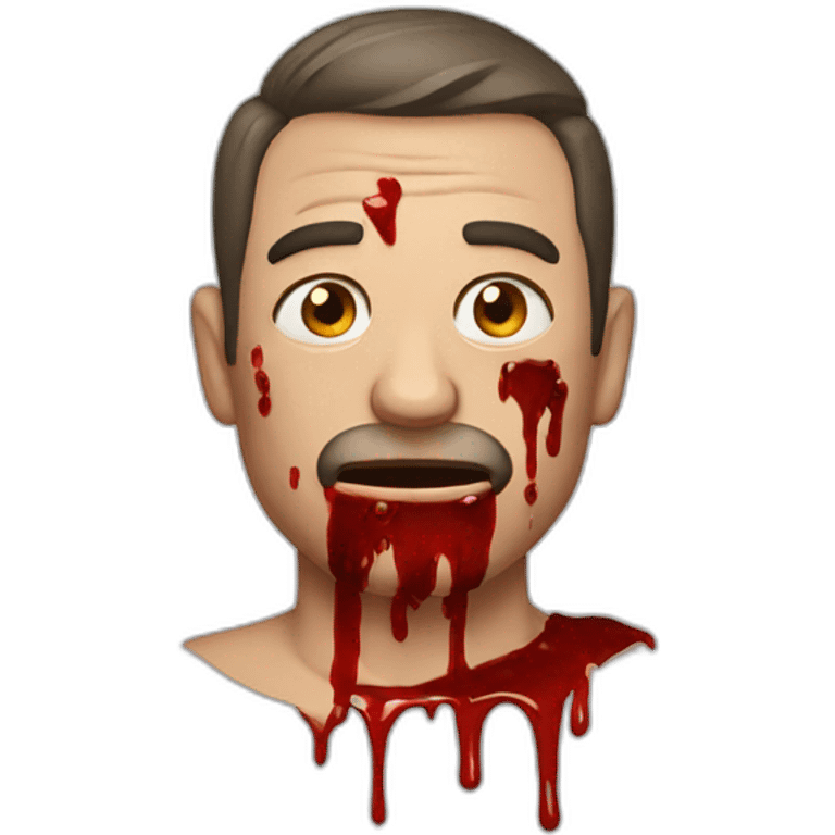 bloody man emoji