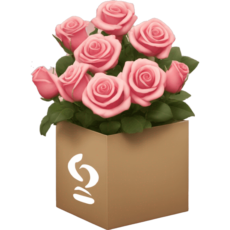 venus et fleur box of roses  emoji