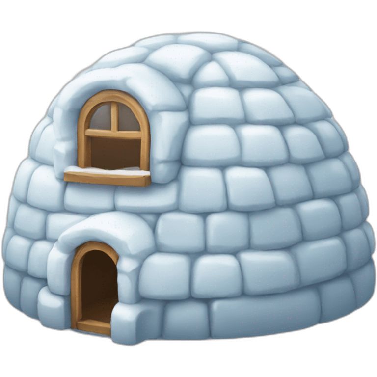 igloo enjoying face emoji