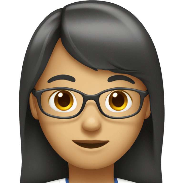 vet student with bangs emoji