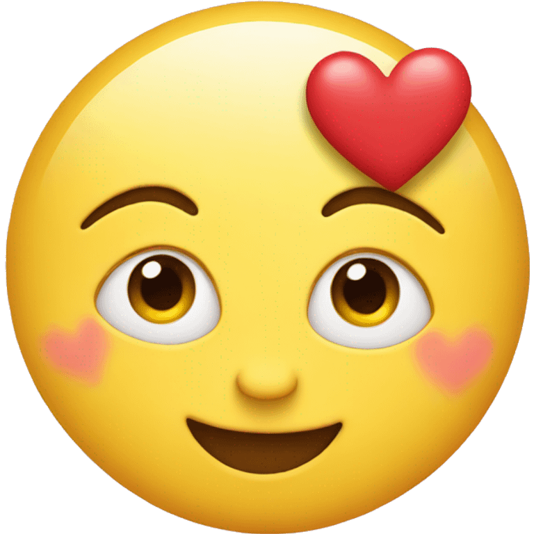 emoji face with hearts emoji