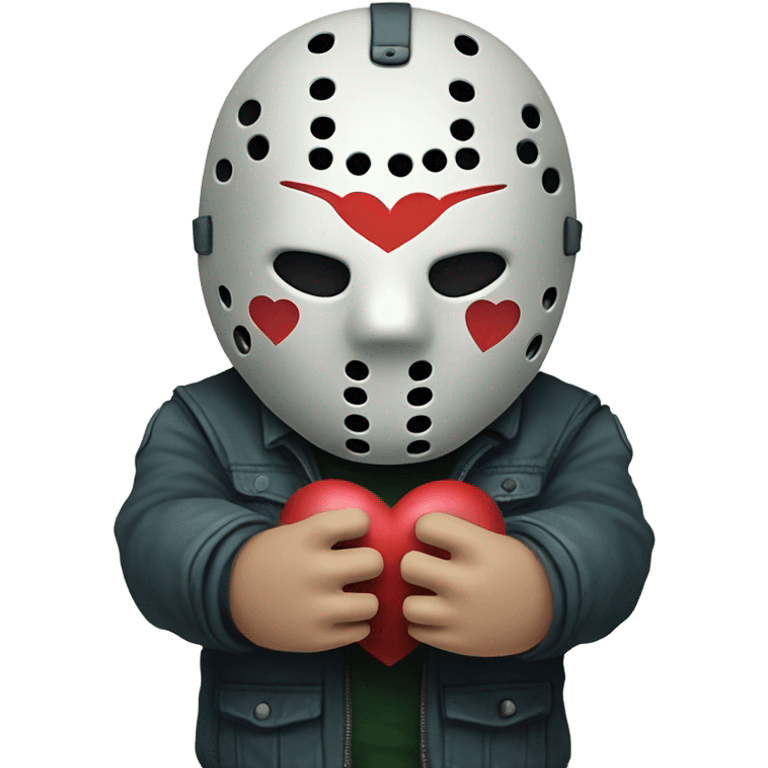 Jason voorhees with heart hands emoji