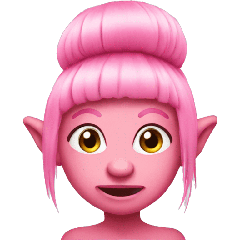 Pink girlie troll emoji