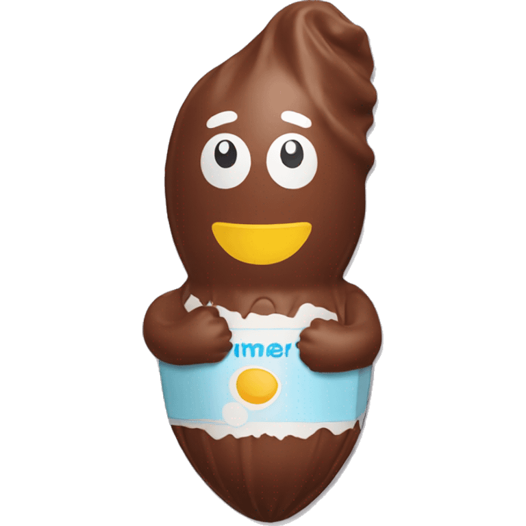 kinder chocolate egg wrapper emoji