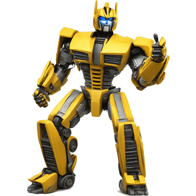 transformer thumbs up, make the transformer all yellow emoji