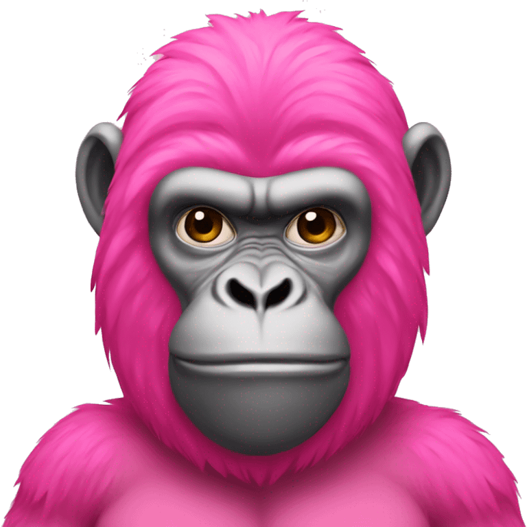 pink gorilla  emoji