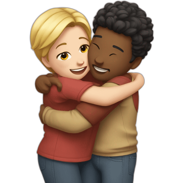 Hug friends emoji