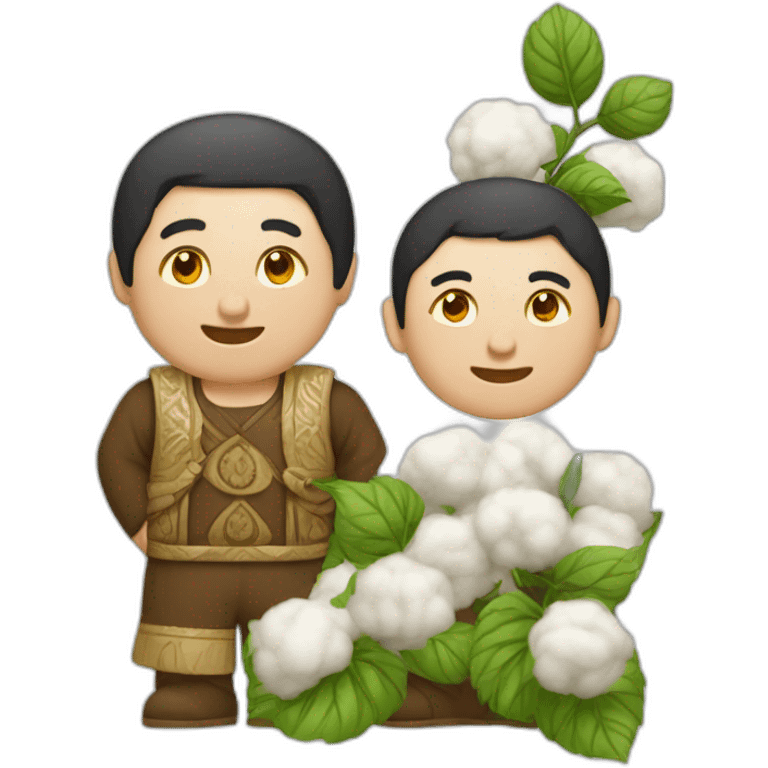 uzbekistan and cotton emoji