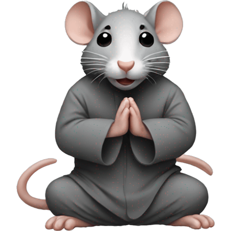 A rat praying emoji