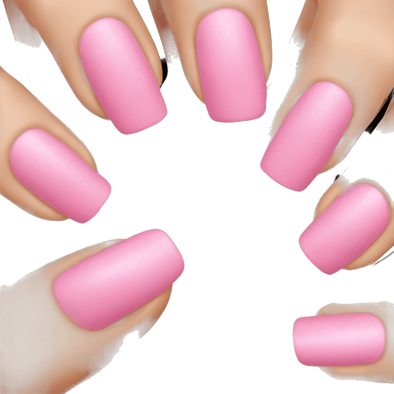 Five pink nails emoji