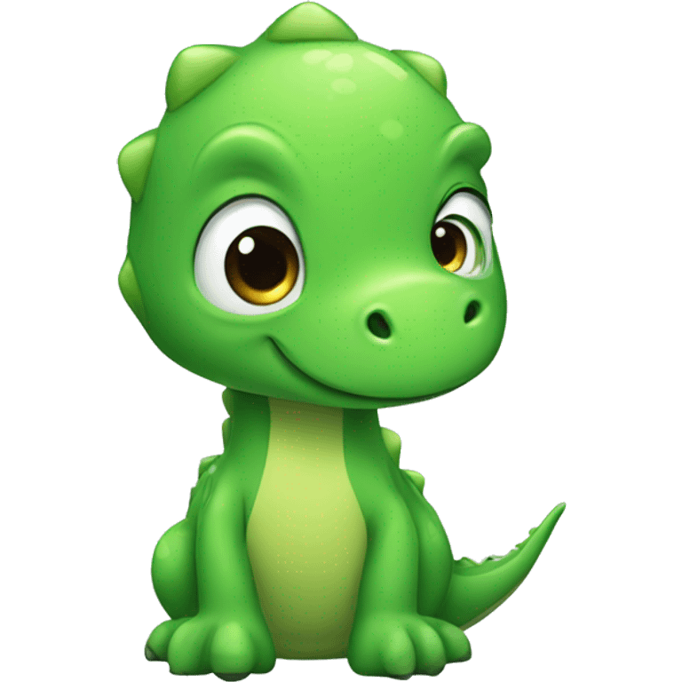 cute green dinosaur emoji