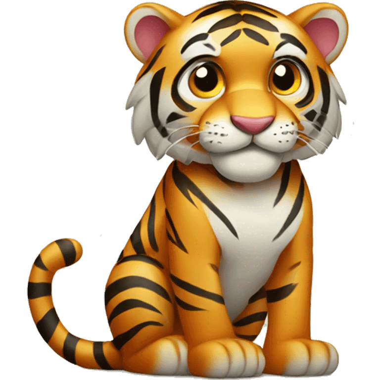 tiger with kindess emoji