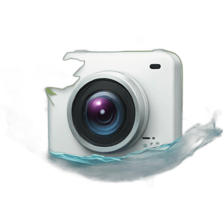 small-leaf-floating-on-water-block-and-security-ptz-camera-behind emoji