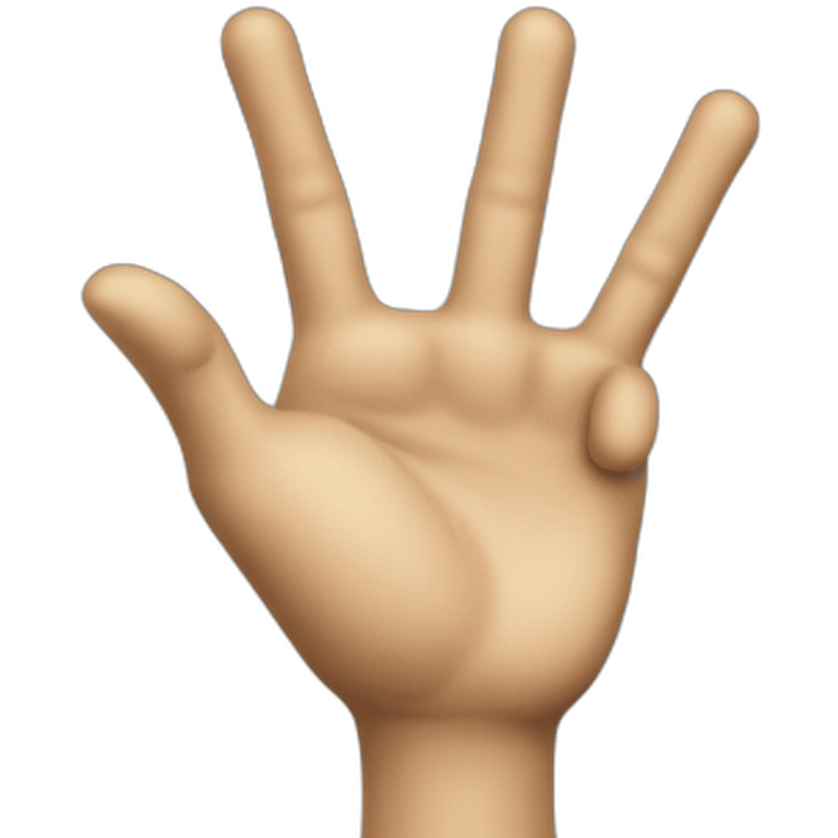 Two pointed fingers up metal hand emoji