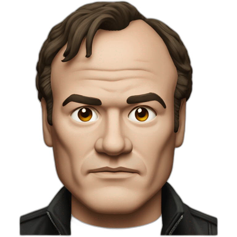 tarantino quentin portrait, front view emoji