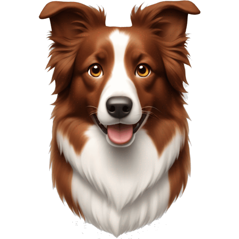 Red border collie emoji