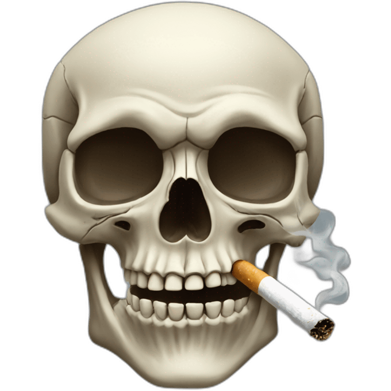 Smoking skull emoji