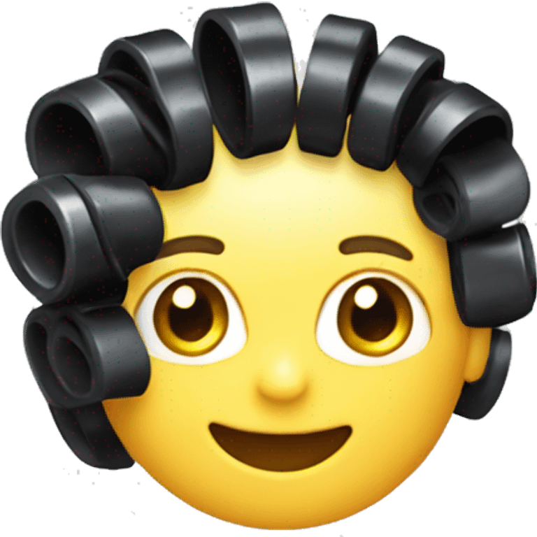 plastic Velcro Curlers emoji