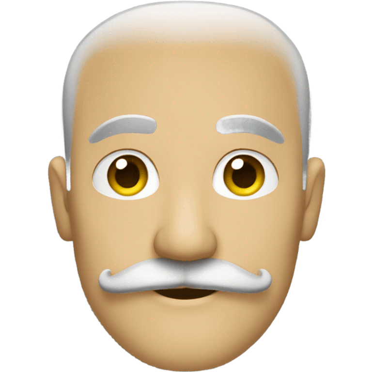 Minimalist man with a moustache  emoji