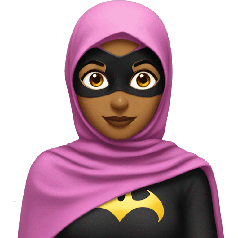 Batgirl with hijabi emoji