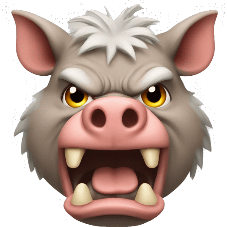 Angry hog emoji