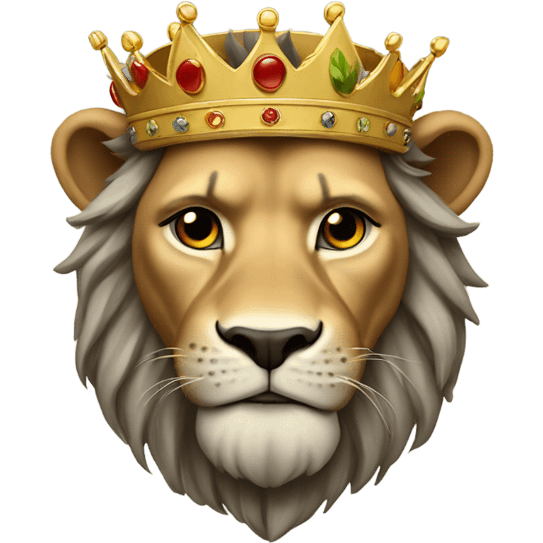 El Rey León CON UNA CORONA emoji