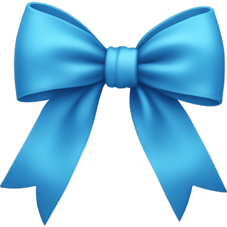 Blue bow emoji