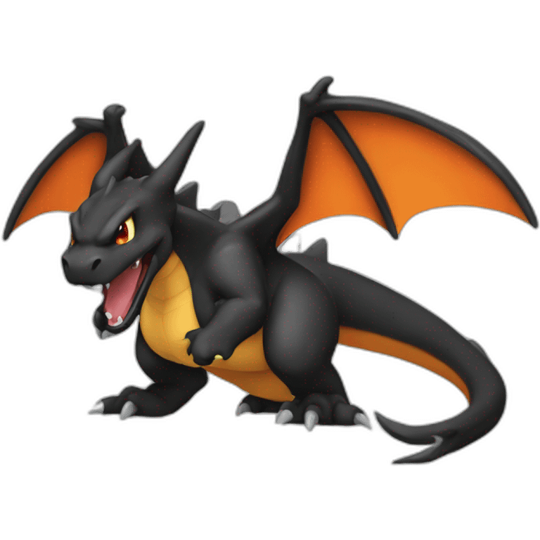 black charizard emoji