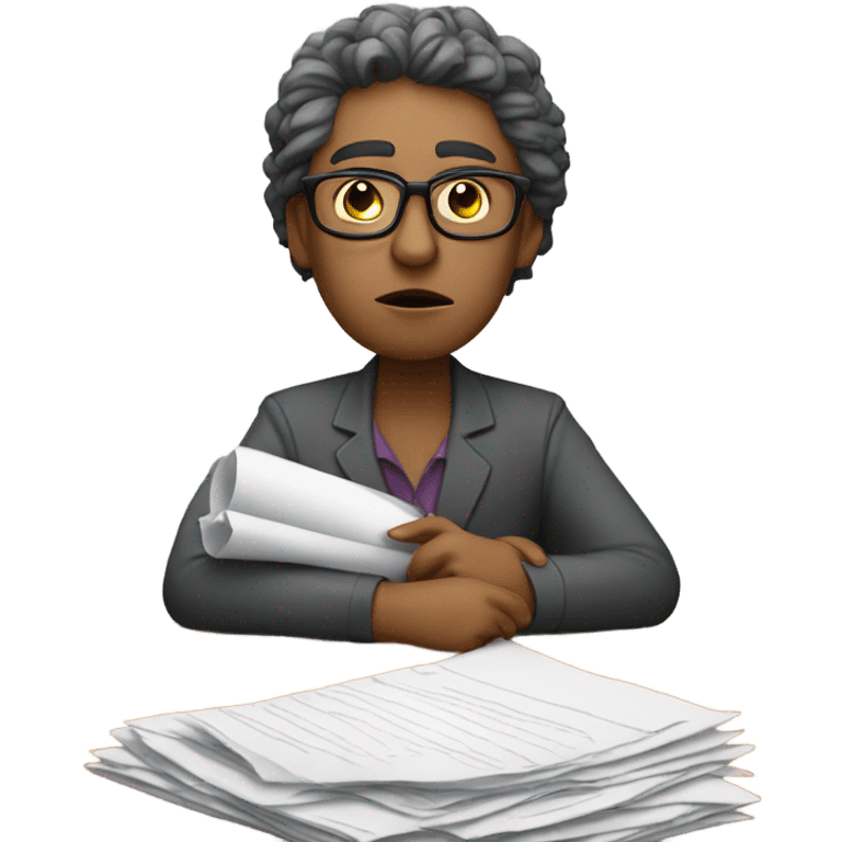 Sick teacher emoji