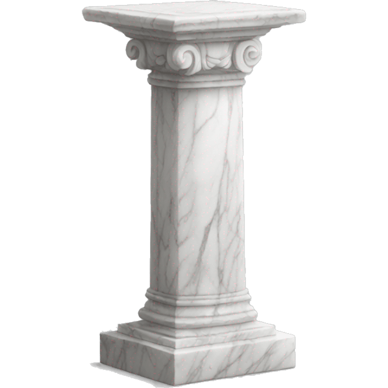 a white marble pedestal emoji