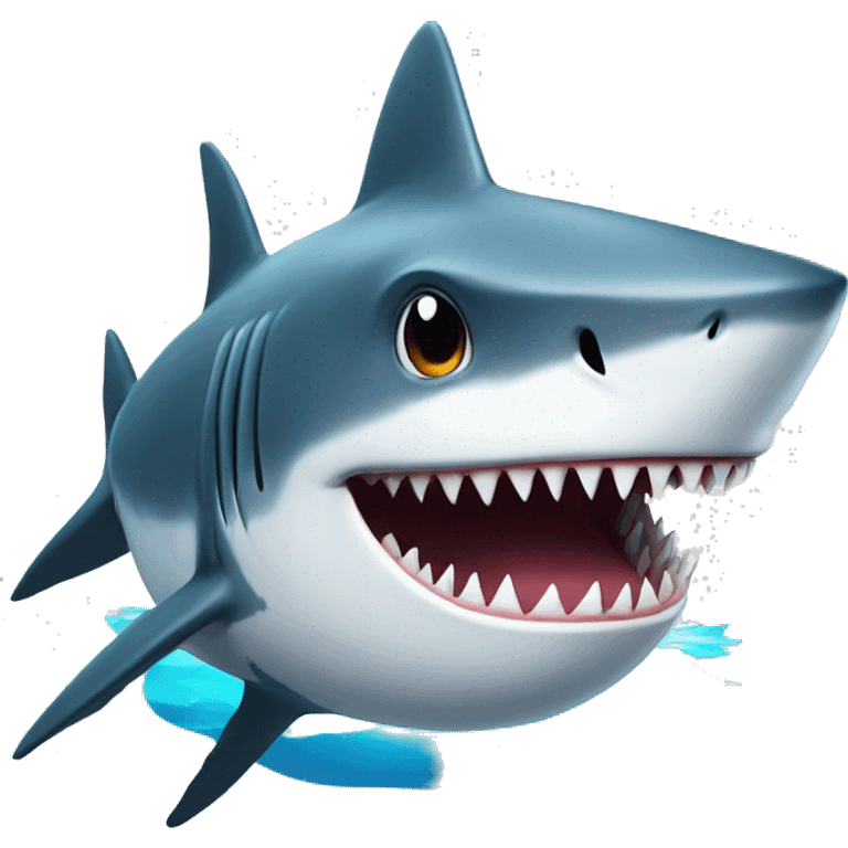 Shark with tofhat emoji