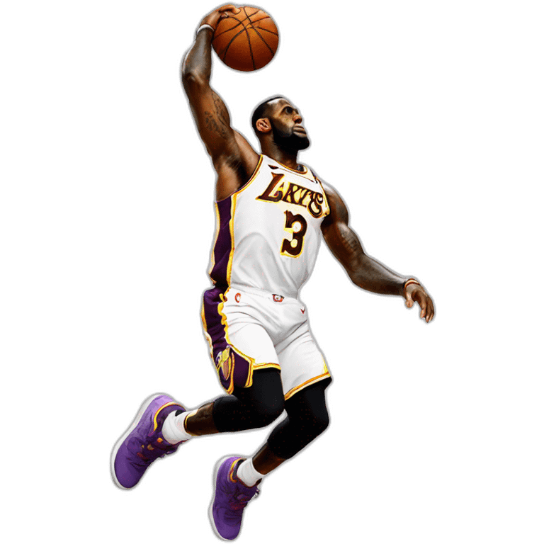 Lebron dunk emoji