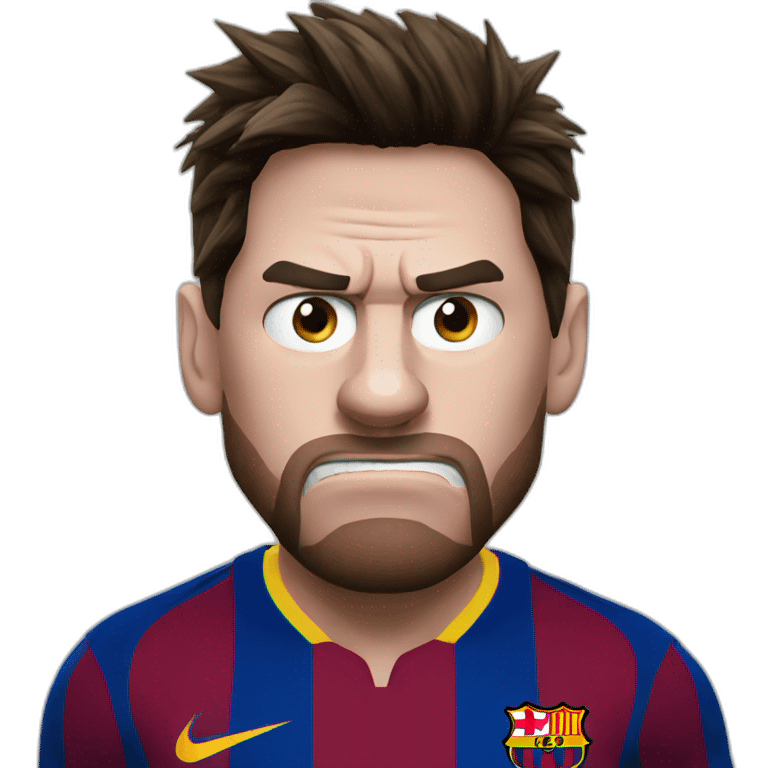 messi angry emoji