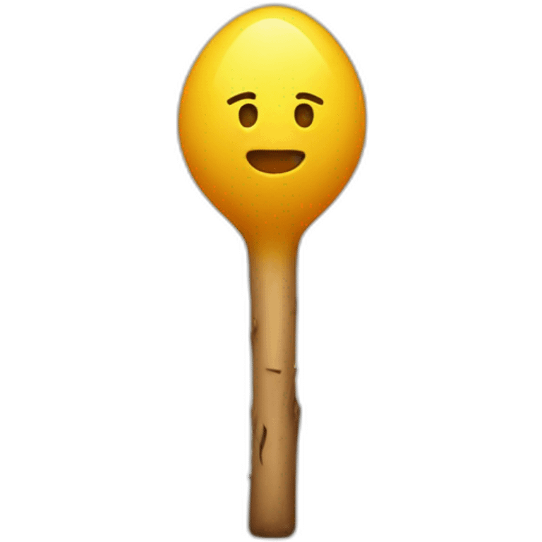 stick with bulbous end emoji