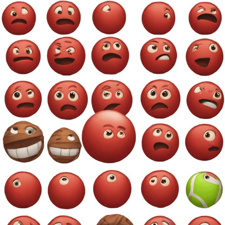 a red ball emoji