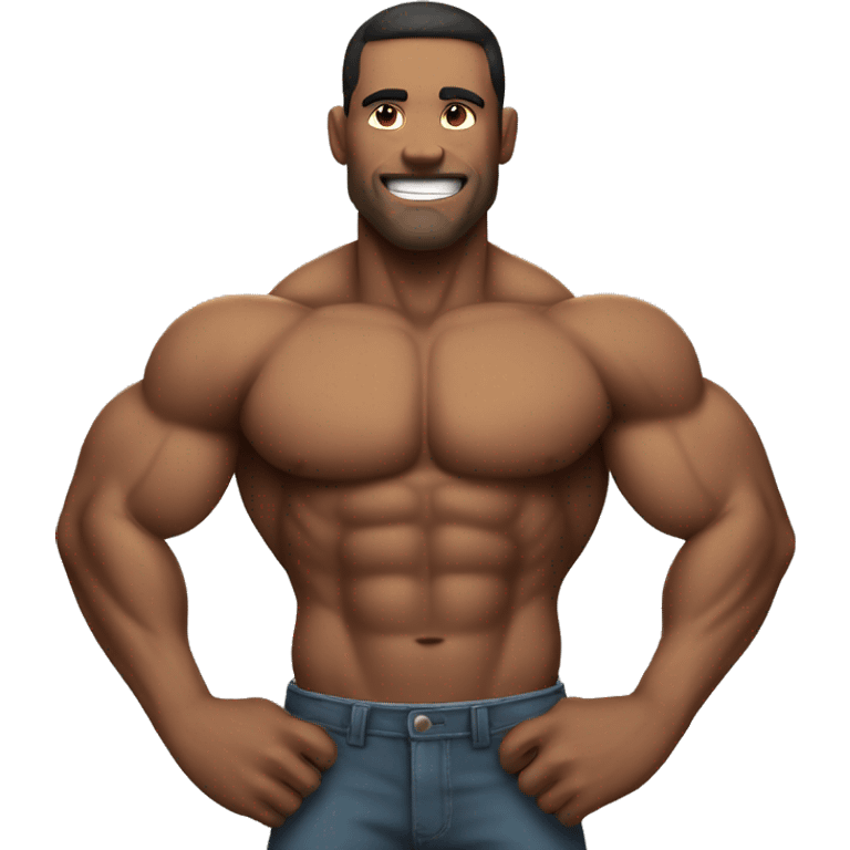 A muscular man emoji