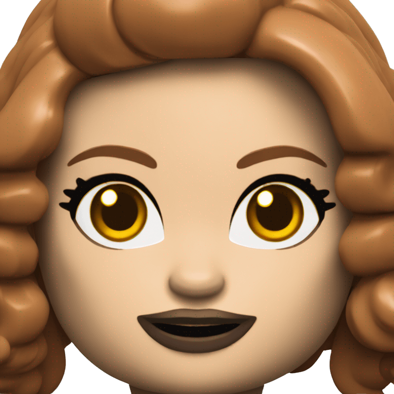 Lego minifig black widow emoji