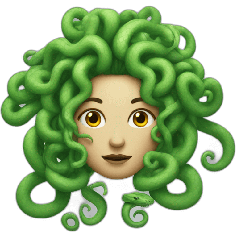 Medusa with snake hair emoji