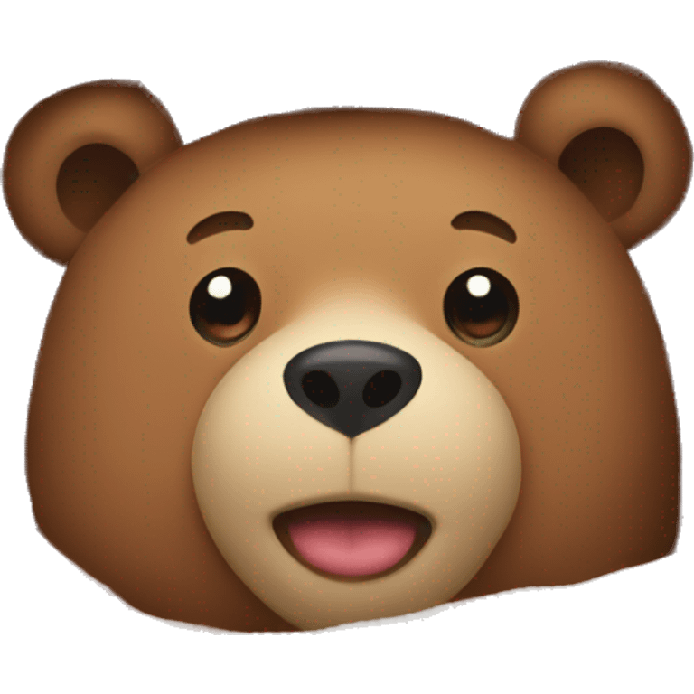 bear cozy in blanket emoji