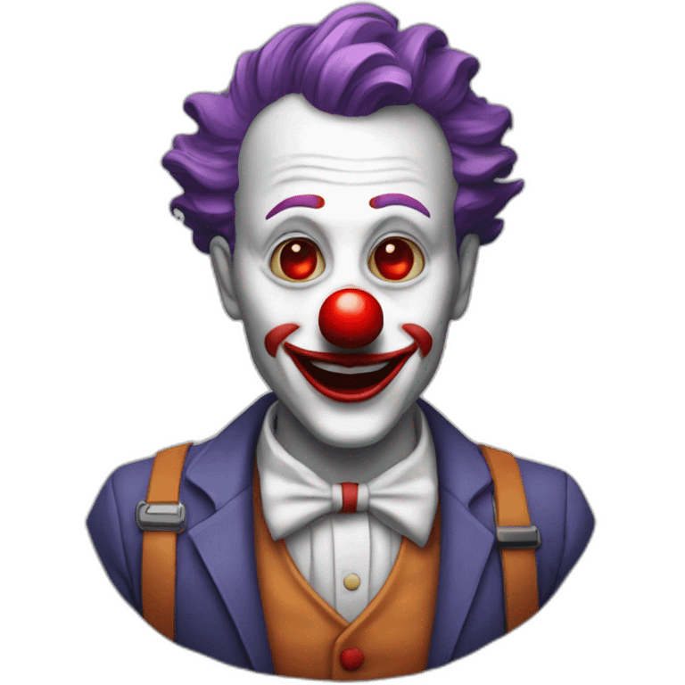 project manager clown with red nose emoji