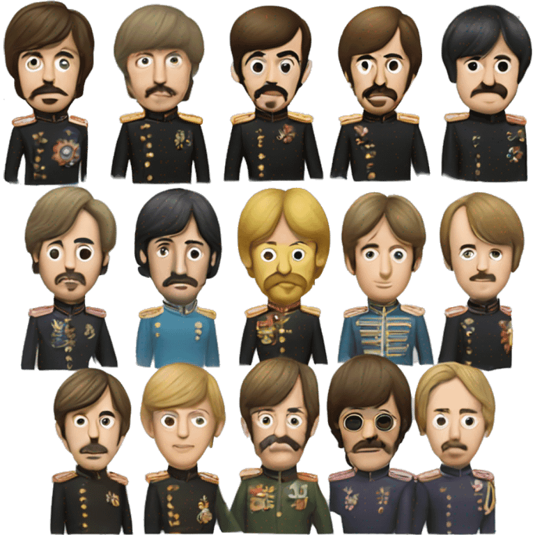 The Beatles sgt pepper emoji