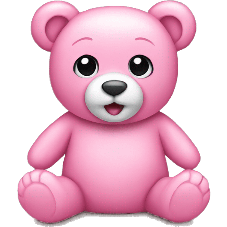 Pink teddy bear emoji