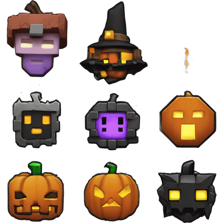 minecraft pumpkin halloween badge medal cyberpunk pokemon fear emoji