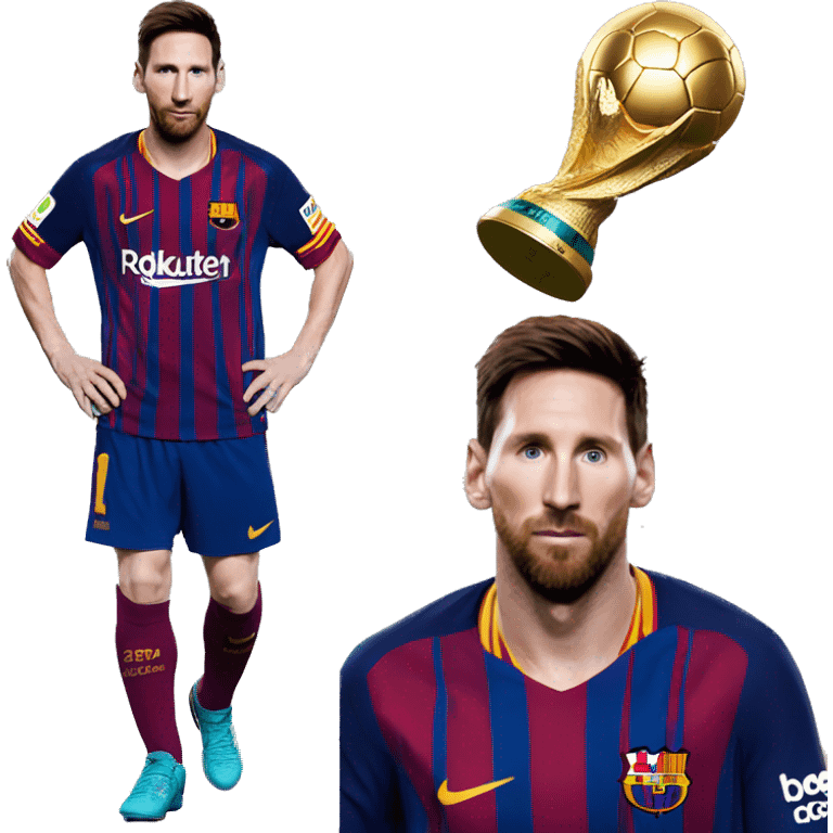 Messi qui a son ballon d’or  emoji