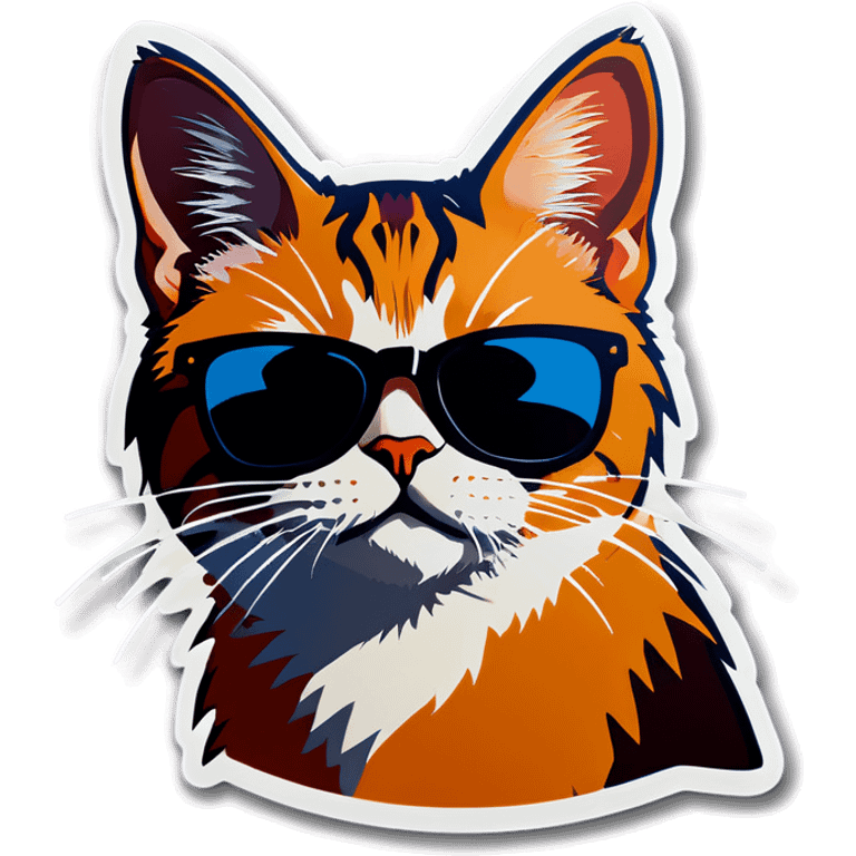 Cat with sunglasses emoji