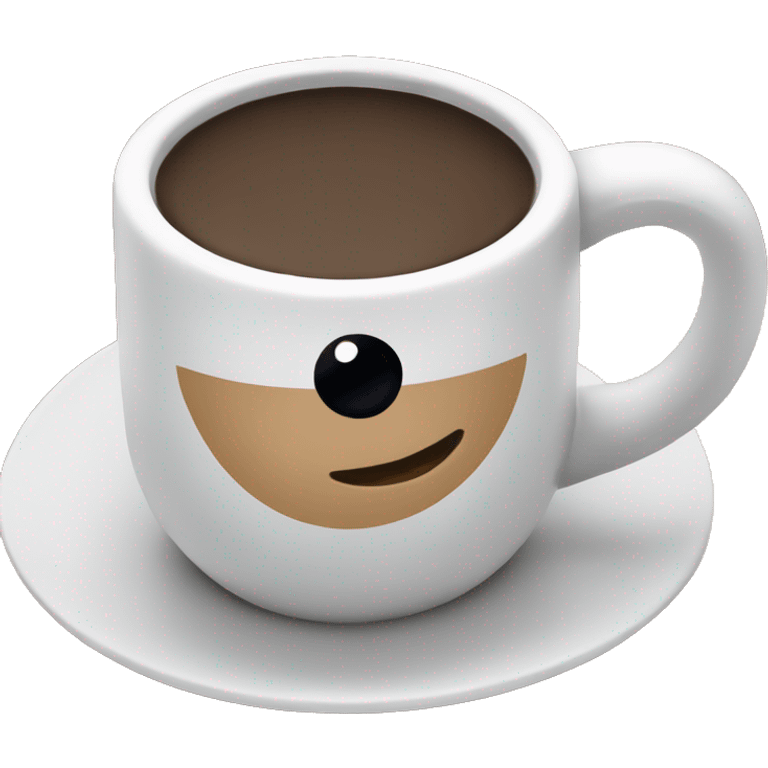 espresso cup with a rugby ball emoji