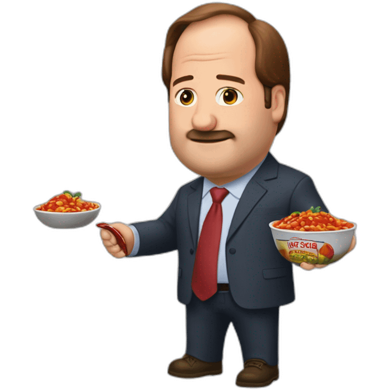 Kevin Malone and his chili emoji