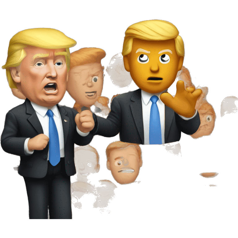 Donald Trump giving ginger emoji